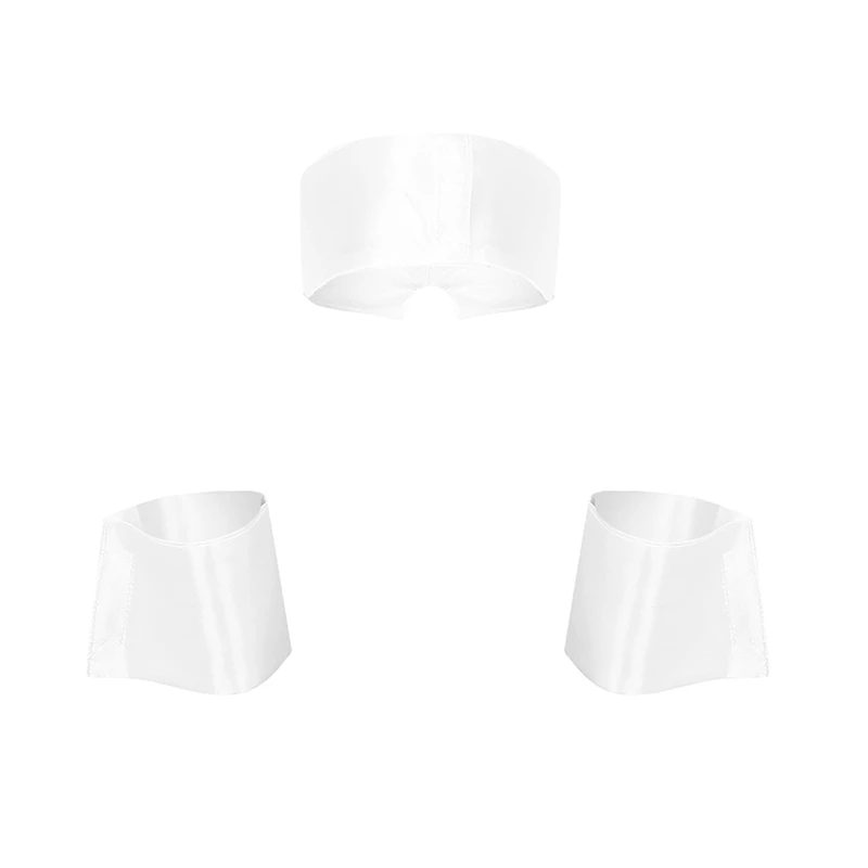 Mens Adults Sexy Costume Accessories Bow Tie Collar Cuff Set Male Dancer Sexy Stripper Cosplay Butler Waiter Lingerie Clubwear men costume accessories