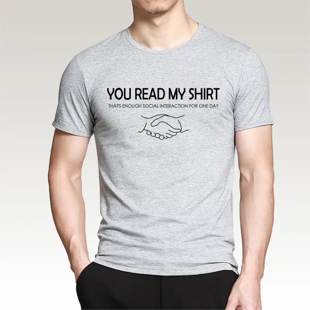 Мужская футболка с коротким рукавом летняя о вырезом и надписью You Read My 2020|menswear