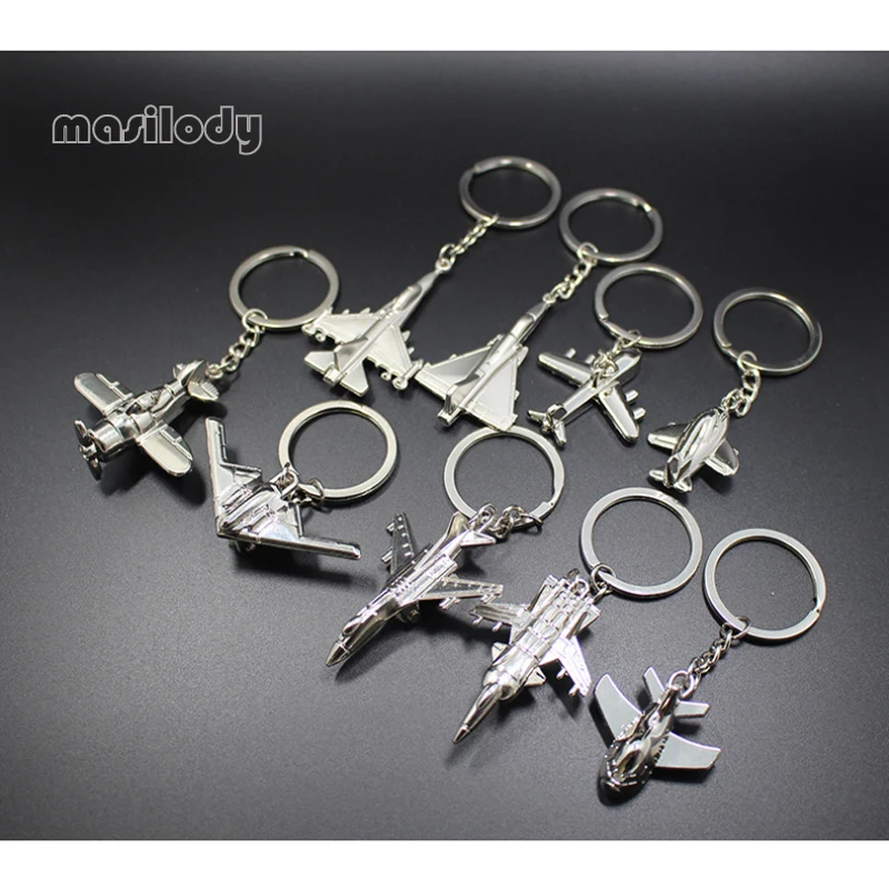 Металлический брелок для автомобиля 100 шт./лот модельный автомобиля|plane key chain|airplane