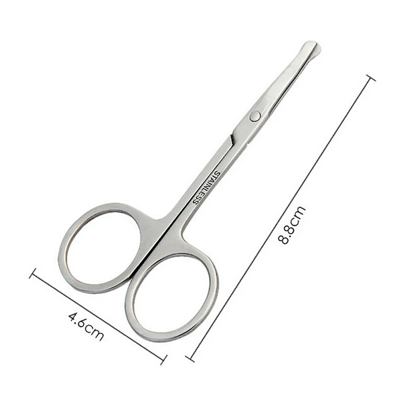 1pc Scissor Small Clipper Eyebrow Nose Hair Cut Trimming Tweezers