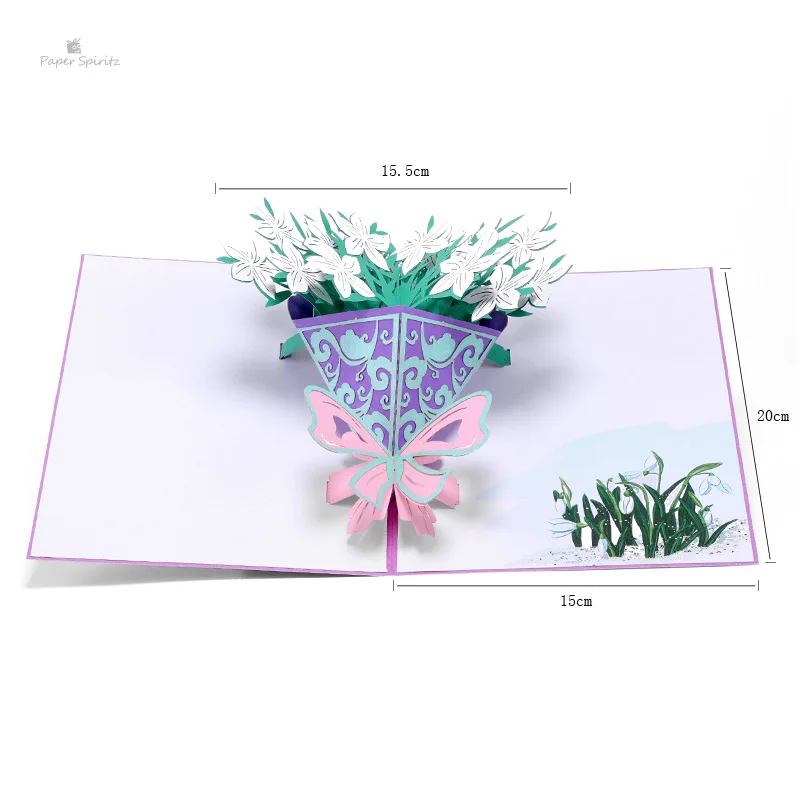  Wedding Invitations Thanksgiving Day Thank You Postcards Laser Cut 3D Pop Up Greeting Cards Marriag - 32897260651