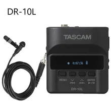 Tascam DR-10L высококачественный Миниатюрный цифровой аудиомагнитофон с петличный микрофон легкий корпус