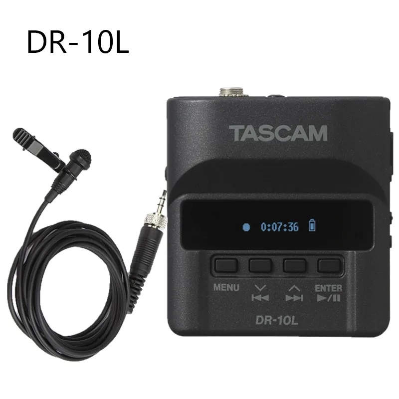 Grey Case co2crea Hard Carrying Case for Tascam DR-10L DR-10LW Portable Digital Audio Recorder Lavalier Microphone 