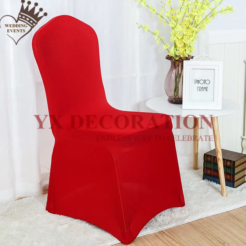 

1pcs Sold 25 Colors Spandex Chair Cover Lycra Polyester Fabric Wedding Banquet Party Hotel Dining Chair Covers