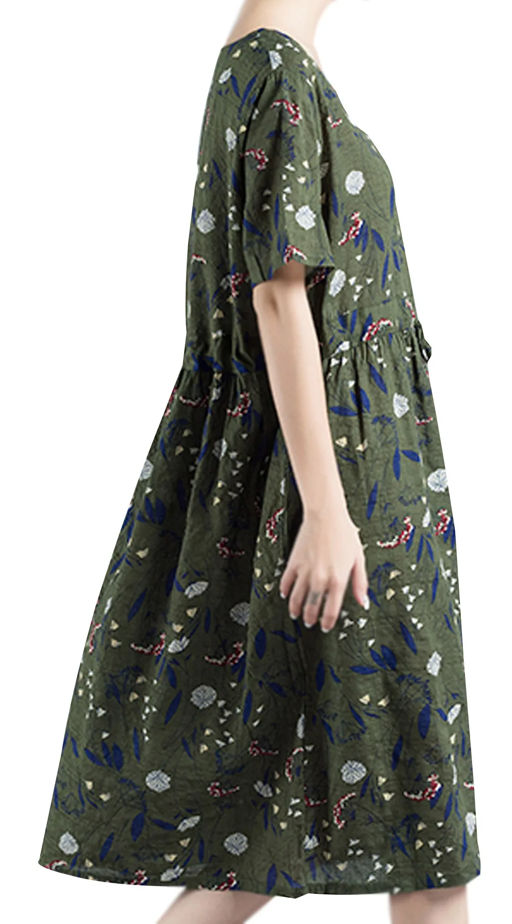 Женское летнее свободное платье из хлопка и льна|shift dress|women summerdress dress |