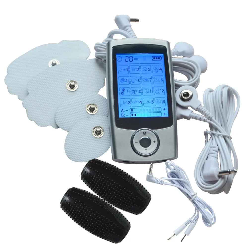 Buy Full Body Massager Dual Channels TENS/EMS Muscle Stimulator Machine+1Pair