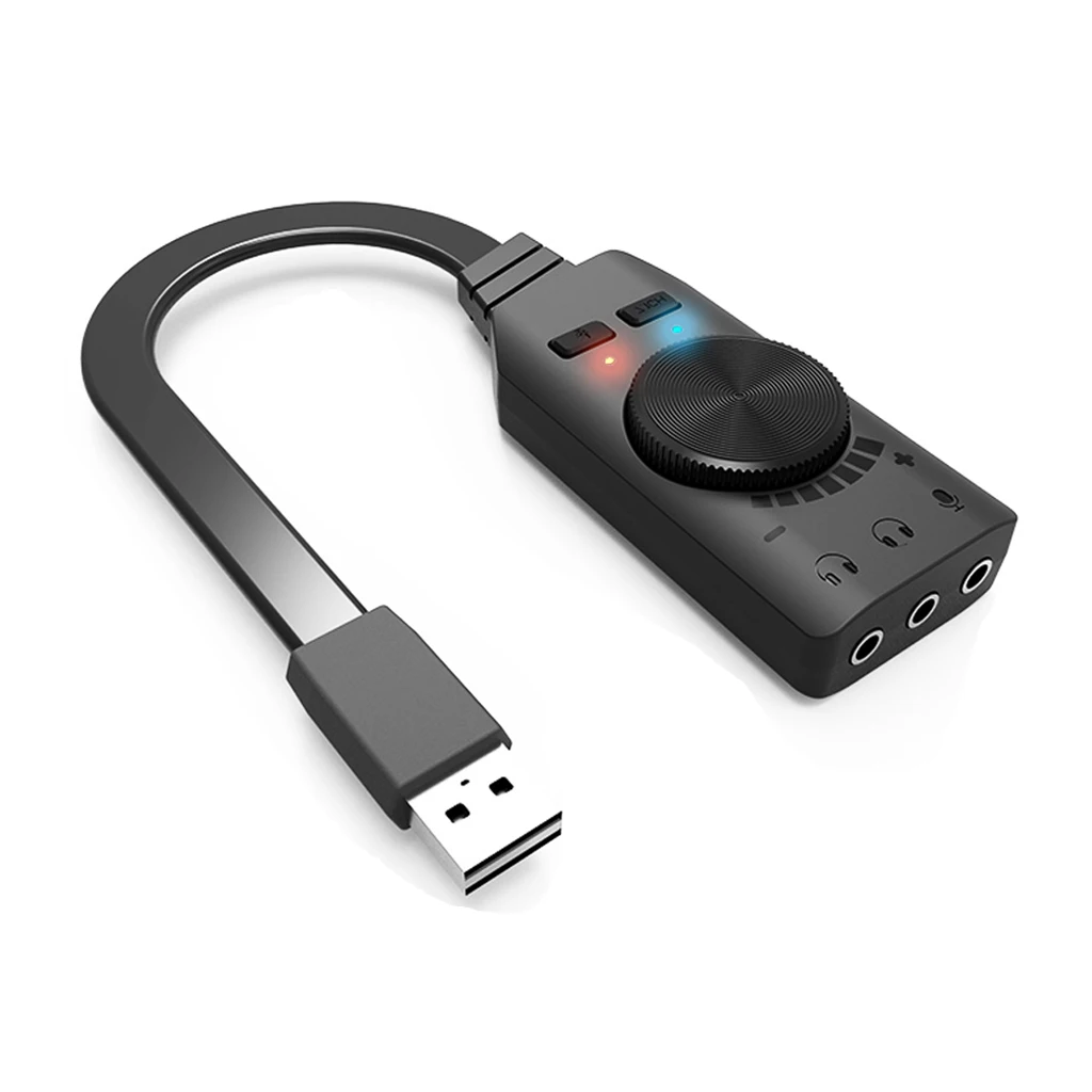MagiDeal 7.1CH USB External Sound Card Mic Audio Card USB to 3.5mm Earphone Headphone