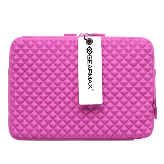 Waterproof diamond Laptop Sleeve 14 inch Laptop Bag Case (Pink)in