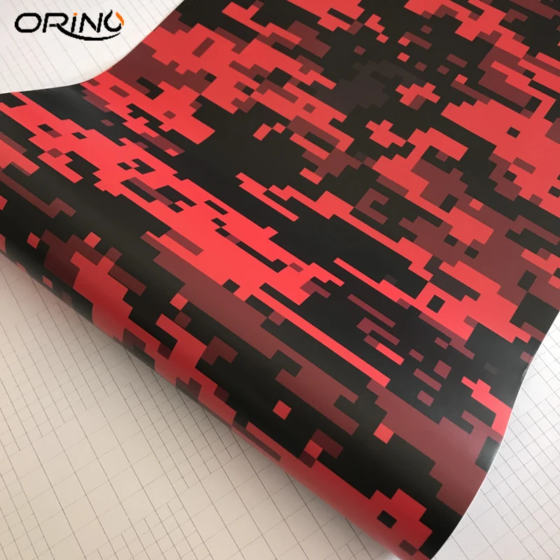 Red Digital Vinyl Film Sticker-1