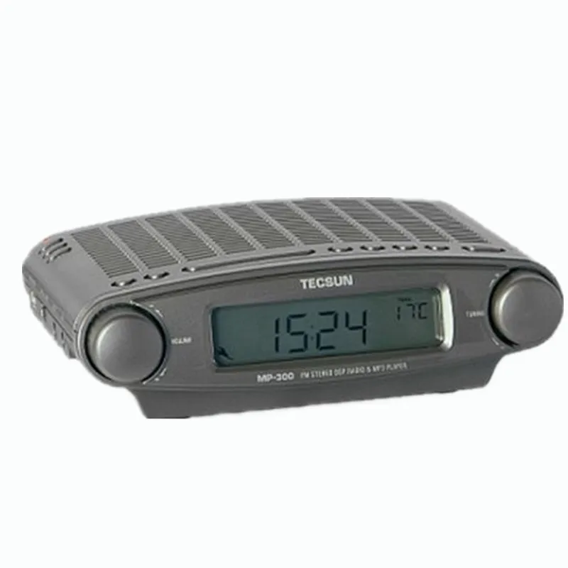 Радио Tecsun MP-300 DSP FM стерео USB MP3 плеер настольные часы ATS Будильник Черный FM портативный Радиоприемник Y4137A Tecsun MP300