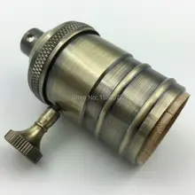 E27/E26 розетку Винтаж Эдисон подвесной светильник держатель с ручкой переключателя