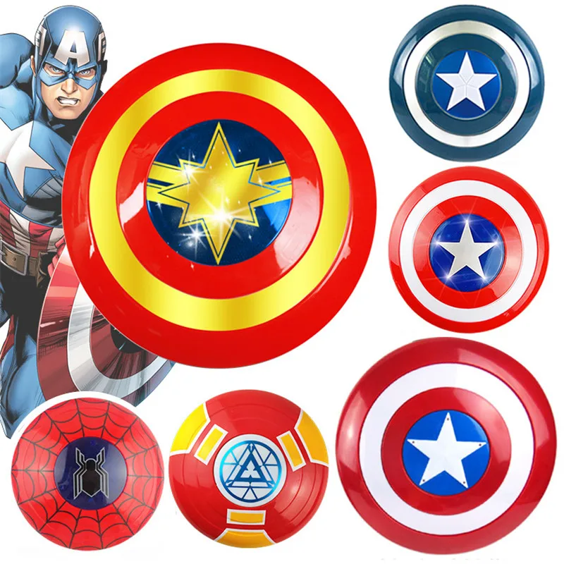 

Avengers Captain Marvel Figure Light Sound Carol Danvers Spiderman Ironman Captain America Shield Toy Halloween Cosplay Kids Toy