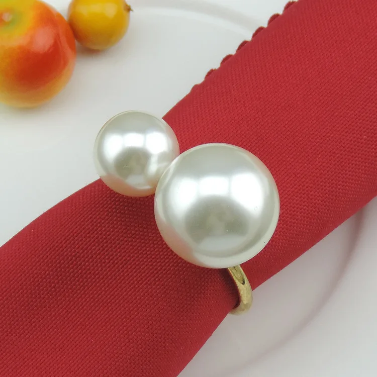 2 шт./лот кольцо для салфеток жемчужная пряжка украшение праздника домашний ужин