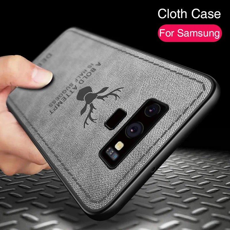 Cloth-Fabric-Deer-Phone-Case-For-Samsung-s10 plus