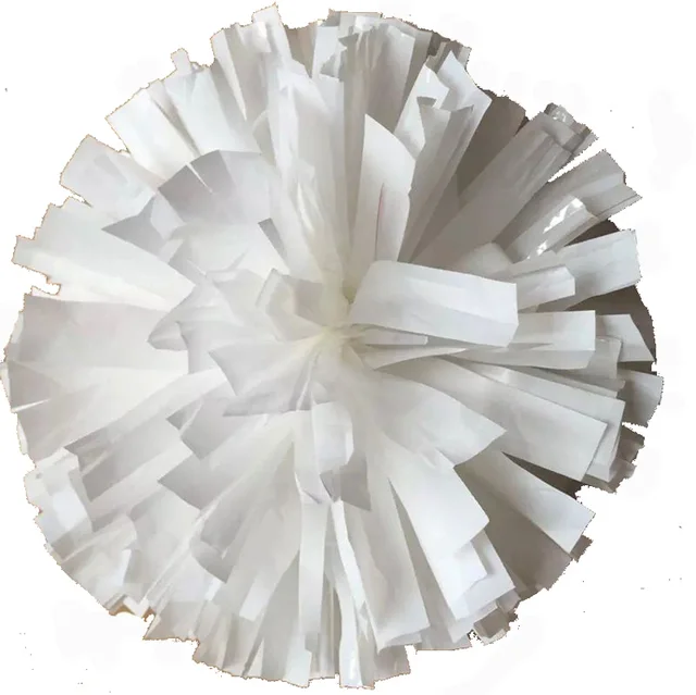 32CM White cheerleading pompoms (2pieces/lot) Cheers pompon The Handle