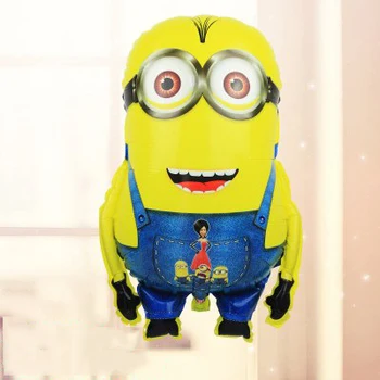 

Lucky 50pcs/lot 53*78cm Cartoon Minion Balloon Despicable Me Ballon For Birthday Inflatable Helium Foil Globos Birthday Supplies