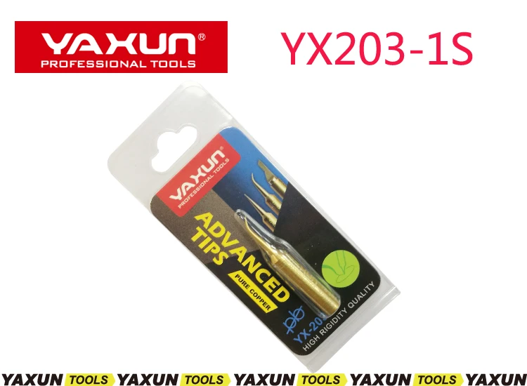 YAXUN YX203-1s пайки из чистой меди для iphone материнская плата fly line ремонт, ультра тонкий паяльник головка для мобильного ремонта