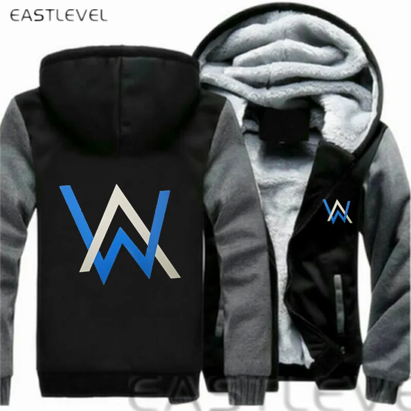 

Dropshipping Alan Walker Hoodies Hip Hop for Mn Winter Warm Sweatshirt Jacket Winter Streetwear Fleece Thicken Hoodie Coat