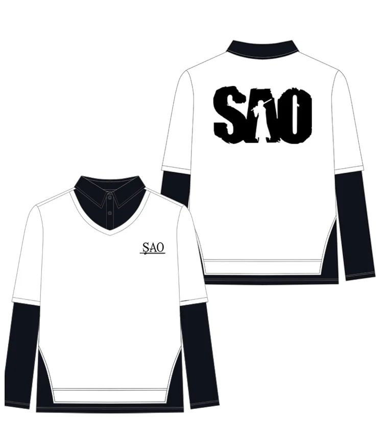 Hot Light Novel Sword Art Online Cos Kirigaya Kazuto Long Sleeves Hoodies Casual Pullover Tops Cotton Coat