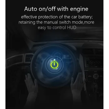 

P9 hud head up display two display model car speed projector display the speedometer on the car HUD speed car accesories New