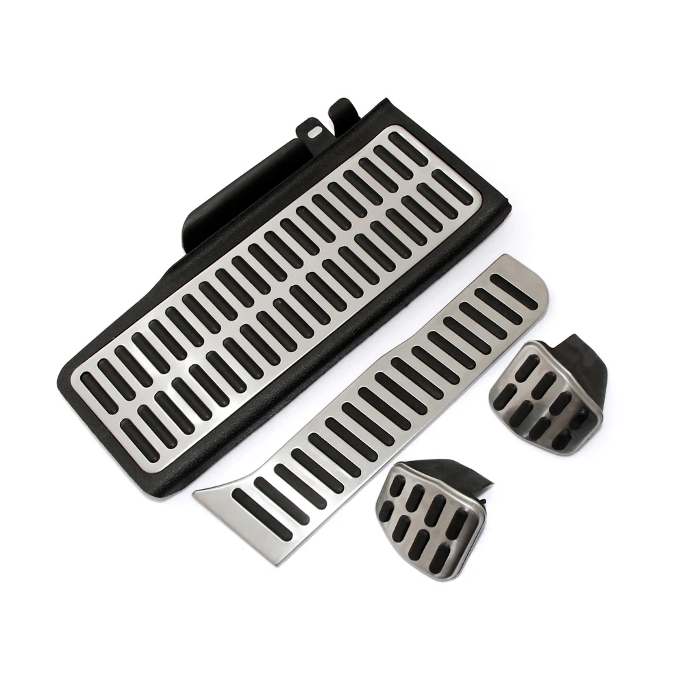 Auto Pedal Set, Aluminium Auto Pedal Auto Bremspedal Auto Gaspedal Kupplung  Bremse Pedalkappen, FüR Golf 5 6 Jetta Mk5 Mk6 Scirocco Cc Passat B6 B7