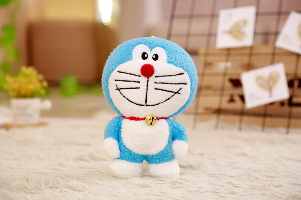 24 см Kawaii Stand By Me Doraemon плюшевая игрушка кукла кошка детский подарок, детская игрушка милые плюшевые животные плюшевые лучшие подарки для малышей и девочек