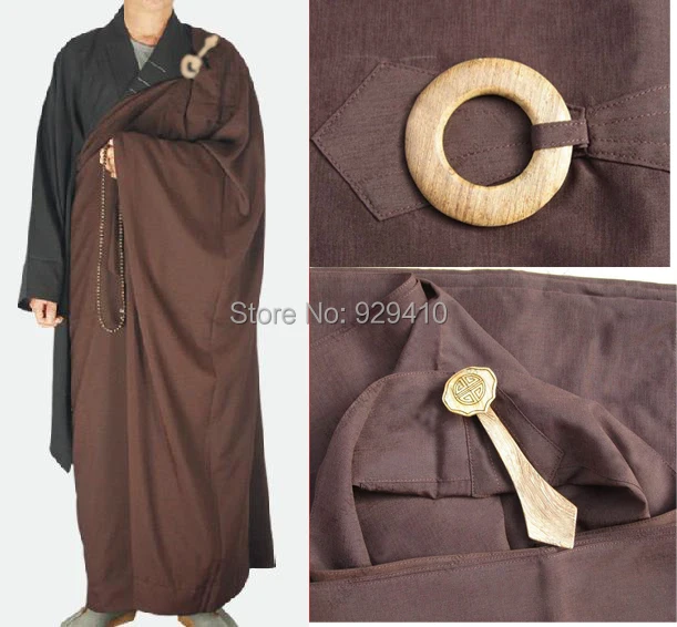 2 шт./компл. буддийский халат wuyi Monkrobe woondenhook kungfu suitslay Униформа медитация боевые