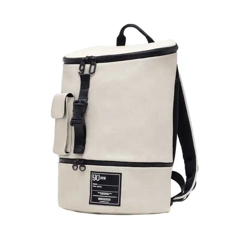 Xiaomi Mijia, Модный повседневный шикарный рюкзак, водонепроницаемый, 90FUN, мужская и женская сумка, для покупок, для ноутбука, Большой Вместительный рюкзак - Цвет: beige