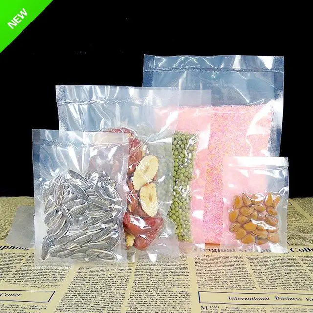 Vacuum Packaging Bags Vacuum Sealer  Transparent Food Packaging Bag -  100pcs Kitchen - Aliexpress