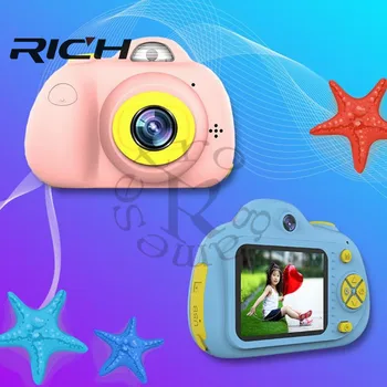 

Kids Camera Toys 2 Inch Digital Mini Camera Toy Multifunction Cartoon Cute Photography Toys for Children Christmas Birthday Gift