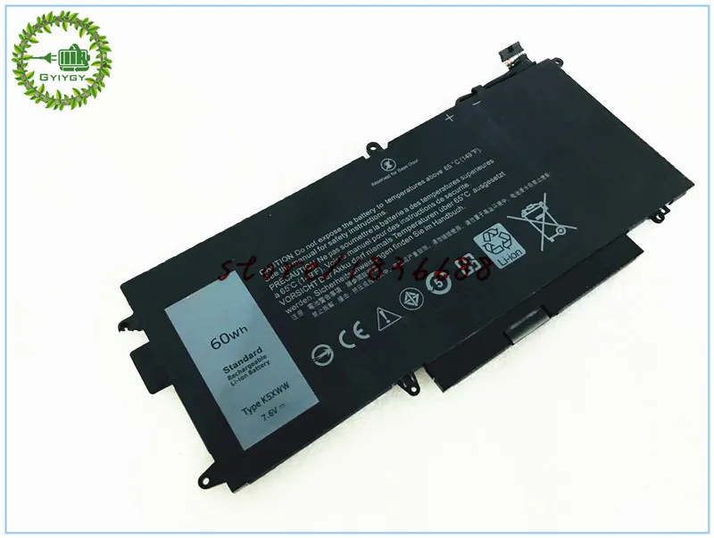 GYIYGY 5285 В в 60WH K5XWW 60Wh батарея для Dell Latitude 12 7 6 ноутбук планшеты | Компьютеры и офис