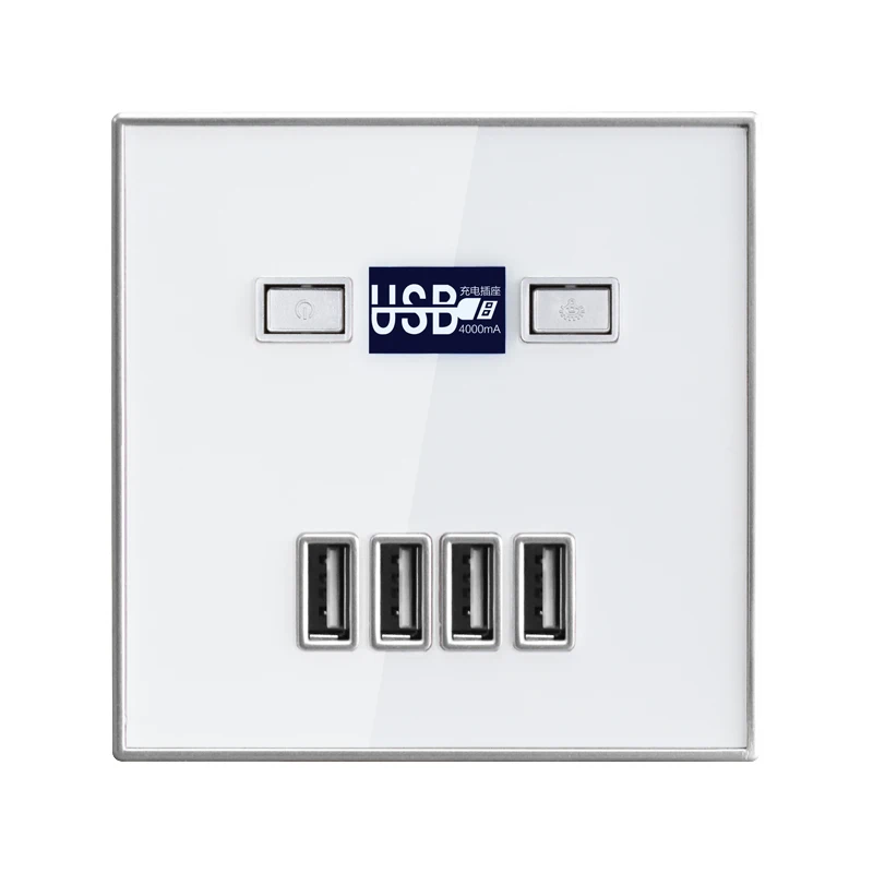 4 Порты и разъёмы USB быстрой зарядки розетки DC5V 4A настенная зарядка ЕС Стандартный