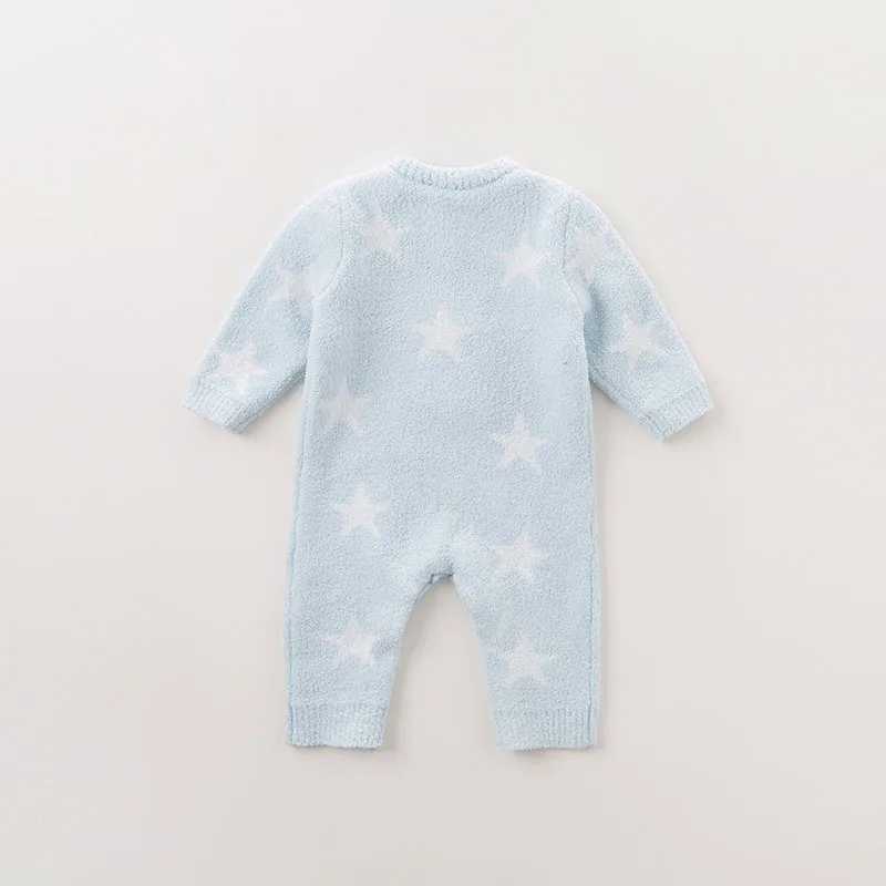 DB6020 dave bella осень новорожденный Девочки вязаный свитер для мальчика Ползунки Младенцы Малыши Дети звезды одежда с принтом
