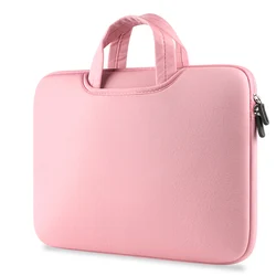Soft Laptop Handbag & Protective Notebook Sleeve Briefcase - 15.6 inch (Pink)