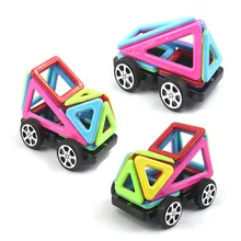 F17335 72 шт. колесо Набор блок игрушка кирпичи 3D Магнитный конструктор магнит блок Строительство креативная игрушка для детей