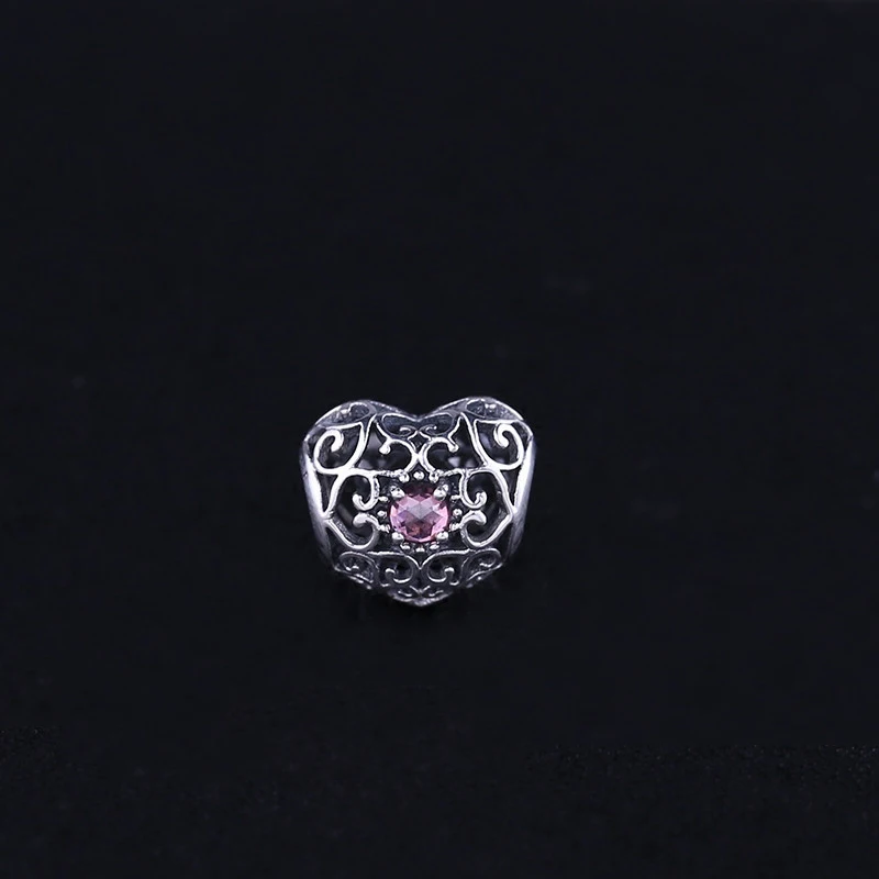 100% 925 Sterling Silver 791784GR JANUARY SIGNATURE HEART BIRTHSTONE CHARM Charm Beaded | Украшения и аксессуары