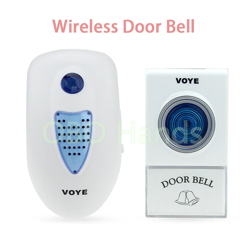 

Long range access control accessories wireless doorbell with LED light and 38 kinds of music rings also can be use with battery