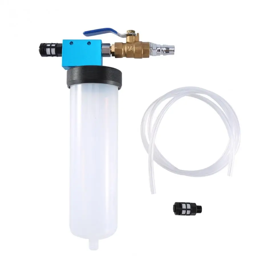 WALFRONT Car Vehicle Brake Fluid Replacement Tool Pump Oil Bleeder Empty Exchange Equipment Kit