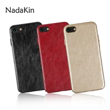 

Sticky Leather Skin Case for iPhone 5 5S SE 6 6S 7 8 Plus X Hybrid Shockproof Hard PC Phone Back Cover Shell