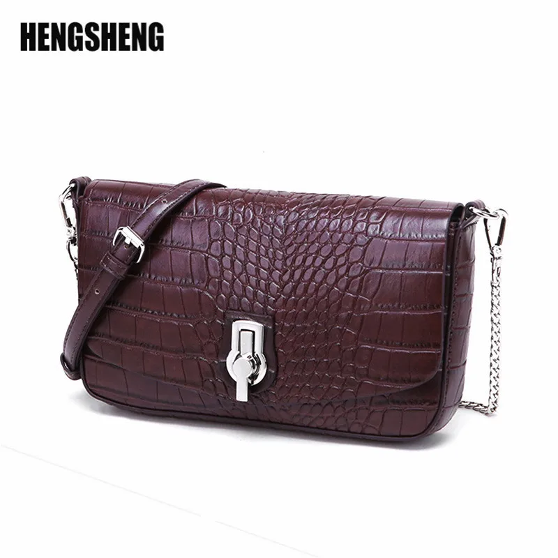 

Fashion Handbag Casual Version of One Shoulder Crocodile Bag Wild Models Crocodile Pattern Womans Bags Brand Designers ZF9631
