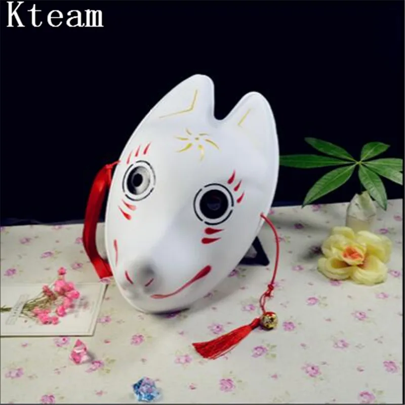 

2018 New Hot Sale Hand Painting Naruto Shippuden Hatake Kakashi Anbu Cat and Fox Mask Anime Cosplay Accessory Fox Face Mask Toys