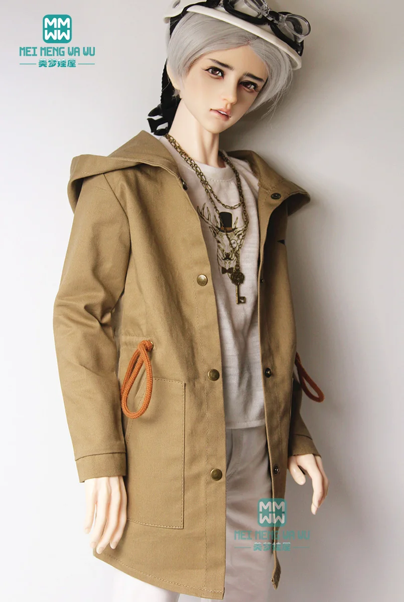 BJD doll clothes fits BJD uncle fashion Handsome Drawstring Jacket T-Shirt