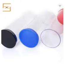 Изготовленные на заказ круглые печатные прозрачные ПЭТ/ПВХ пластиковые упаковочные цилиндрические контейнеры коробки для пробки подарка