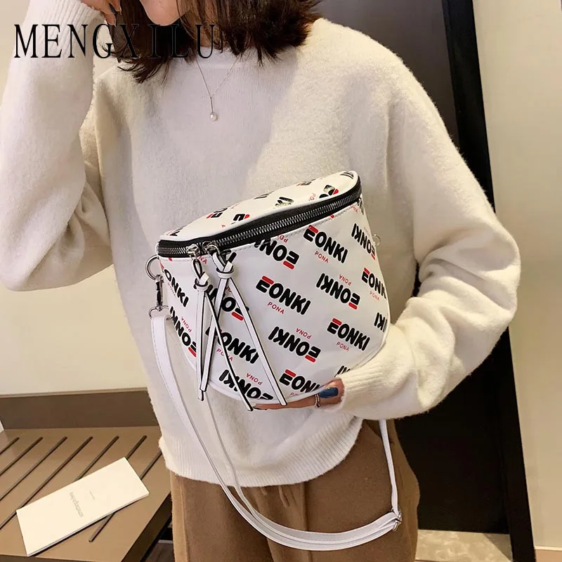 

MENGXILU Fashion Female Waist Bag Ladies Women's Waist Bag 2019 New Hot Belt Messenger Bags Handbags Women Famous shoulder sac