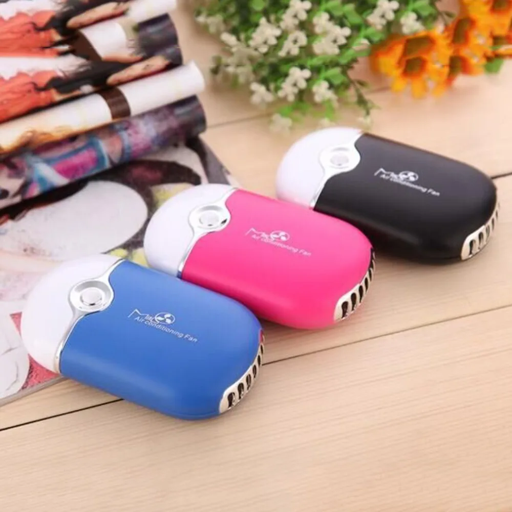 

Mini Portable Hand Held Desk Air Conditioner Humidification Cooler Cooling Fan