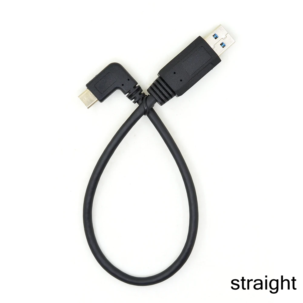 USB C 케이블, USB 3.0 A to USB C타입, 좌우 각도 데이터 동기화 및 충전 코드, USB-C 컨버터 어댑터, 이중 각도, 90 도
