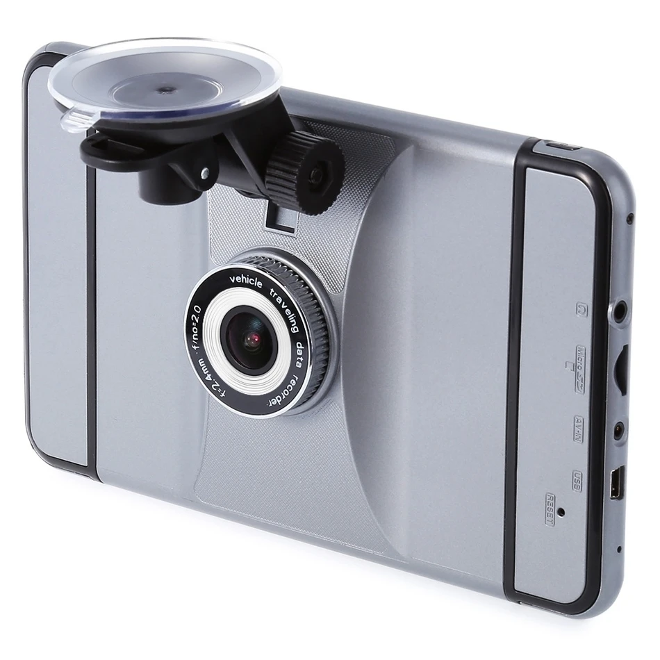 Android dash cam 7 дюймов 1080 P 140 градусов GPS навигации 512 МБ Оперативная память + 8 ГБ