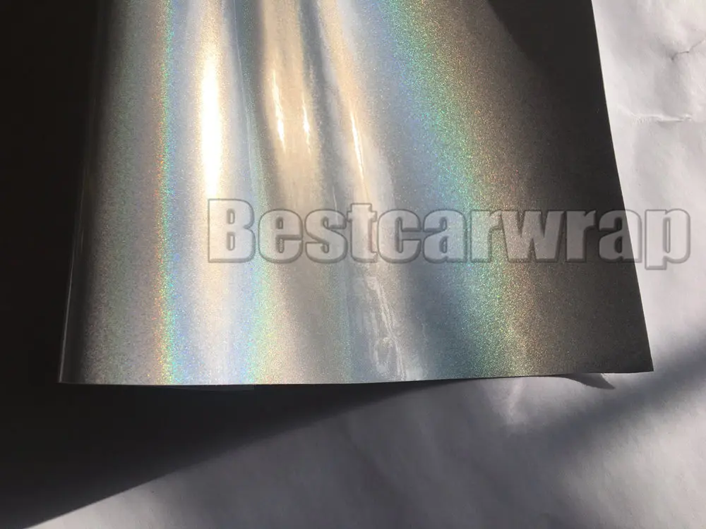 white psychedelic gloss flip vinyl car wrapping sticker Foil (4)