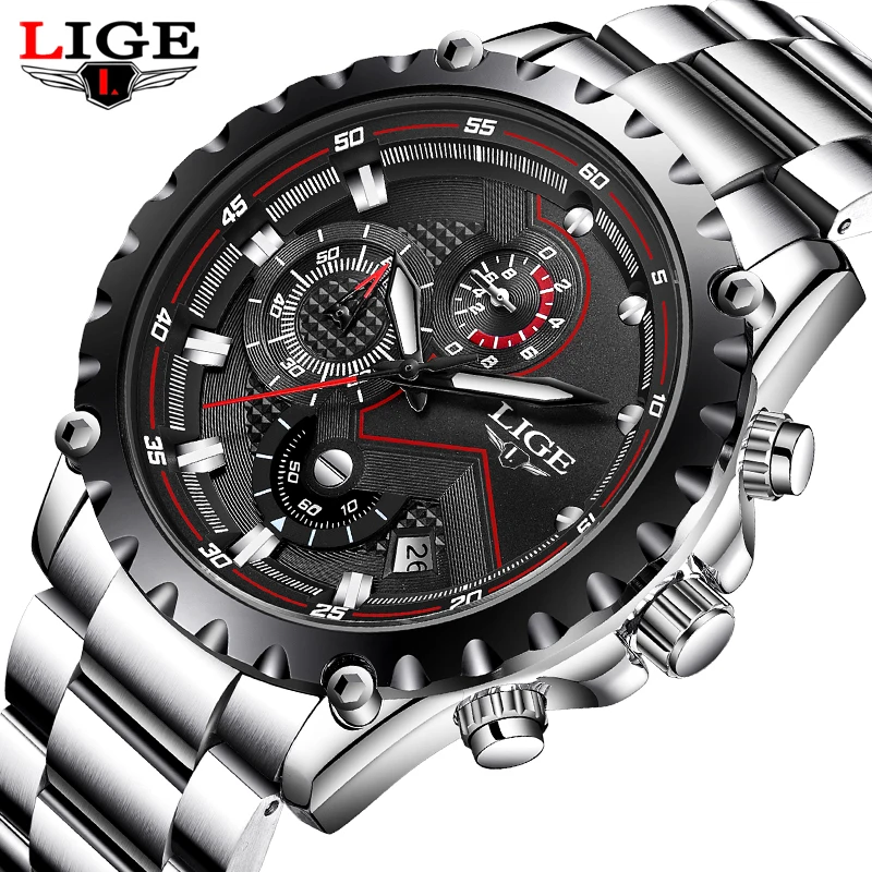

Watches Men Luxury Brand Fashion Sport Military Quart dress Full Steel Business Waterproof Clock men Watch Relogio Masculino