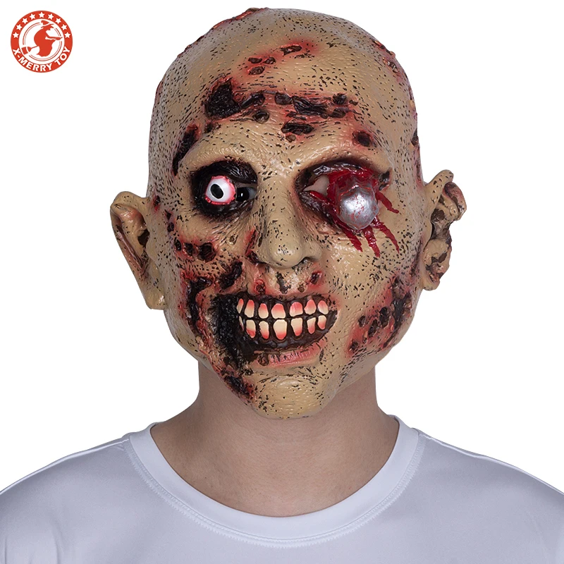 

Halloween Fancy Horrible Full Overhead Mask Scar Face Bloody Mask